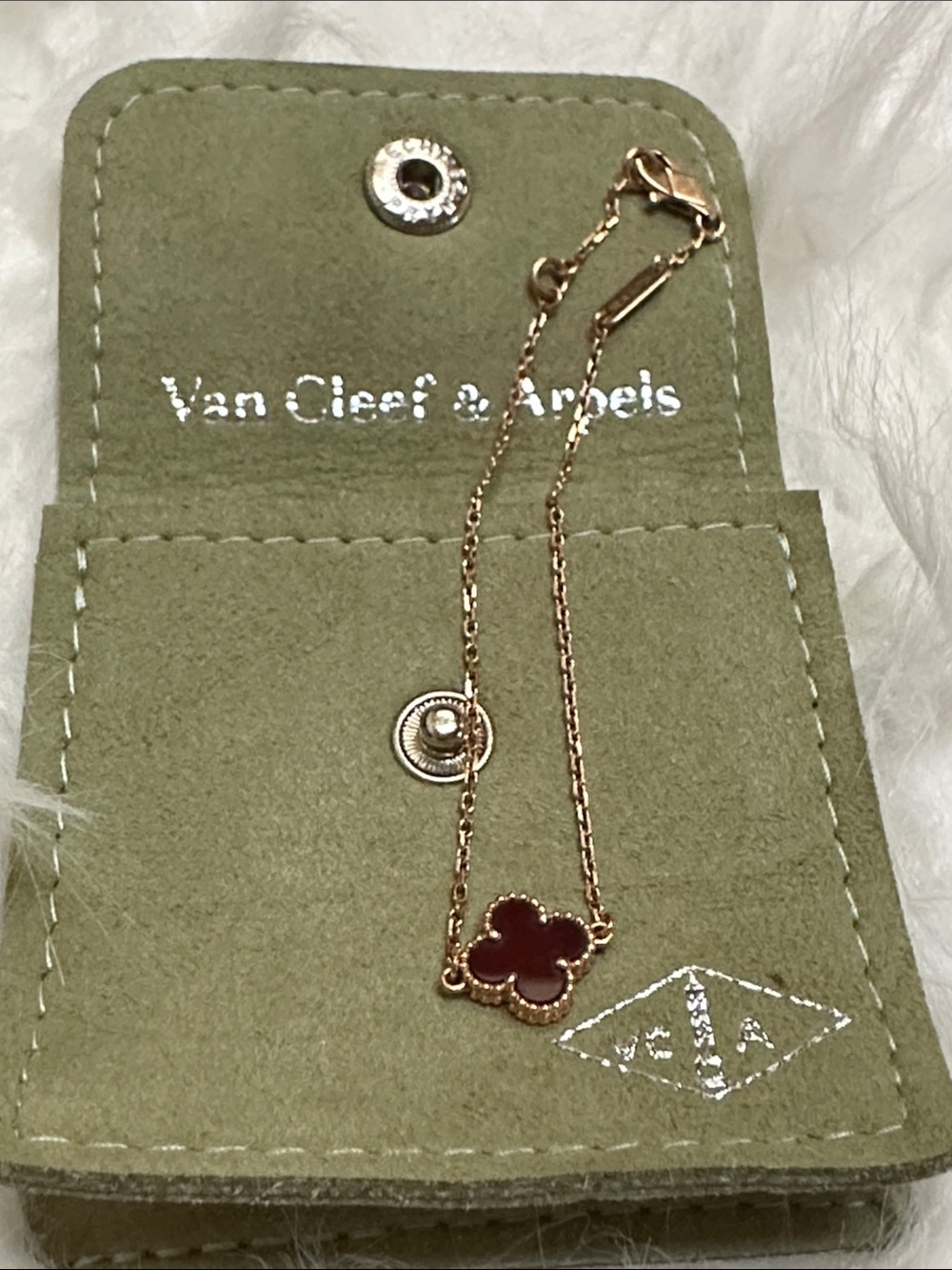 Authentic Van Cleef & Arpels Sweet Alhambra Rose Gold Bracelet